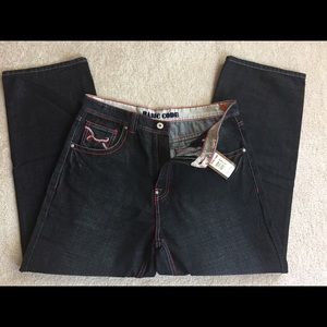 NWT Basic Code Men’s Black jeans 38 x 32